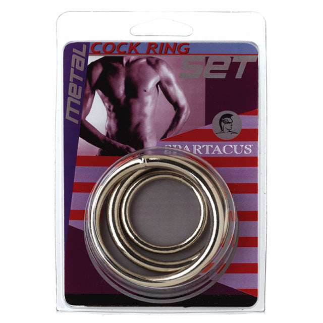 Spartacus Metal Cock Ring 3 Piece Set – Discontinued