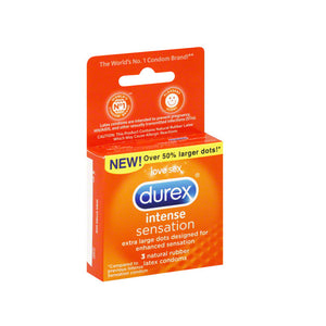 Durex Intense Sensation Condoms 3 Pack