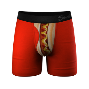 Shinesty The Coney Islands Hot Dog Ball Hammock Pouch Underwear with Fly