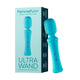 FemmeFunn Ultra Wand flexible textured silicone vibrator in turquoise