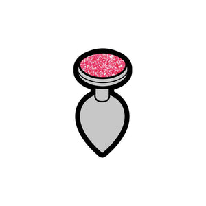Wood Rocket Gem Butt Plug Enamel Pin