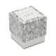 Je Joue Luxury Massage Candle Ylang Ylang & Mandarin, jar beside patterned gift box