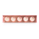 Top view of five HighOnLove mini massage candles in their tray