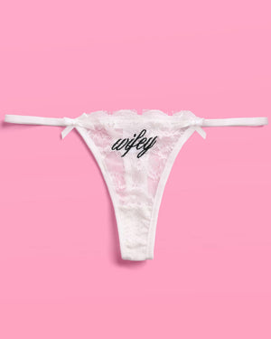 Wifey Lace Thong