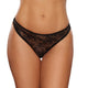 Allure All Wrapped Up Lace Front Thong with Mesh Bow