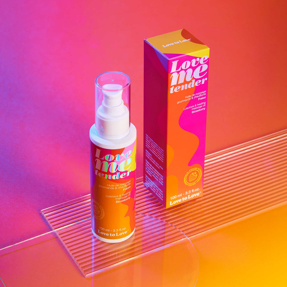 Love to Love Love Me Tender Heating Massage Oil Strawberry, alternate view