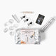 Beloved Vacation Lovin' Gift Set contents with quilted case, intimacy serum, bullet vibrator, cleansing cloths and silver rose petals