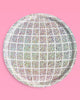 Holographic foil disco ball paper dinner plates