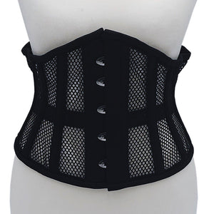 Rouge Mesh Corset Black