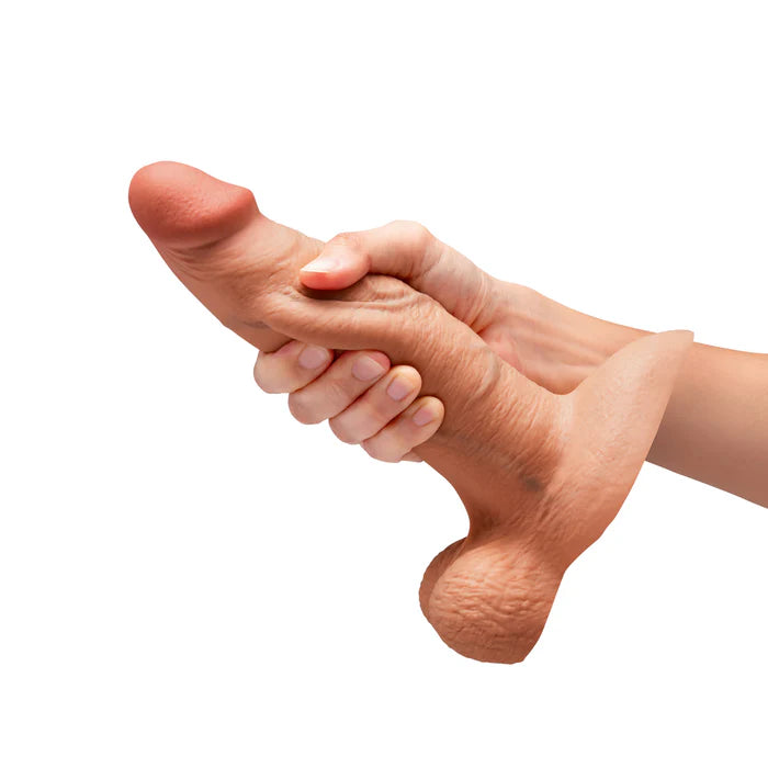 b-Vibe Slipskin Realistic Silicone Dildo Girthy