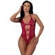 Magic Silk Black Cherry Halter Teddy Cherry S/M