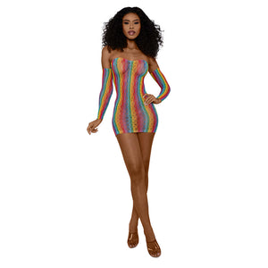 Dreamgirl Mini Dress with Arm Warmers