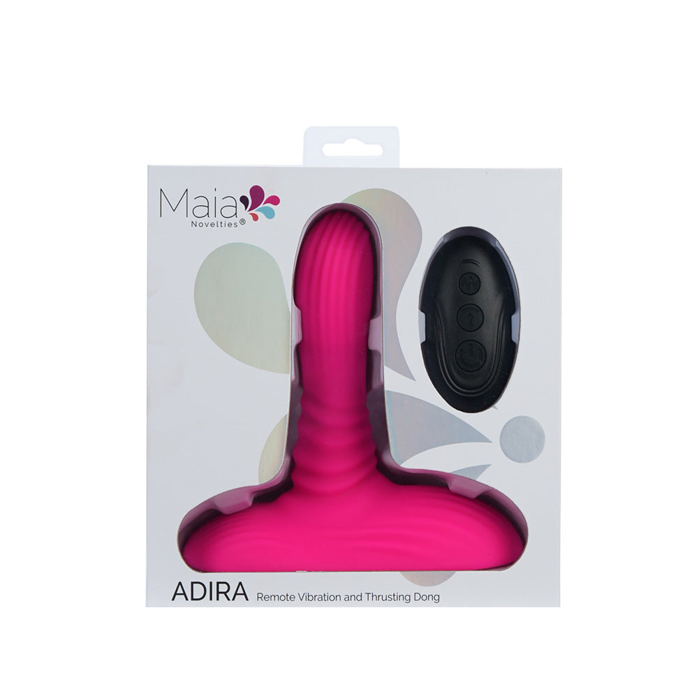 Adira thrusting dildo showing the suction cup base