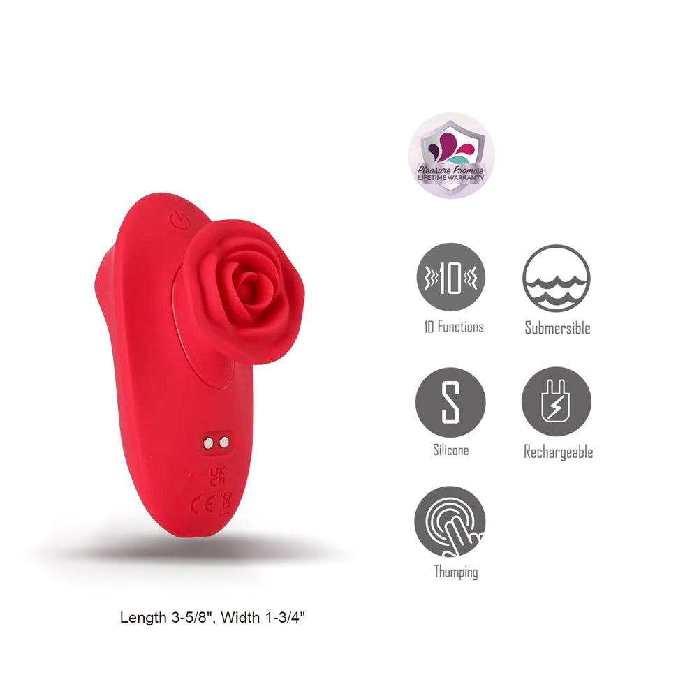 Sola thumping massager showing the rose grip