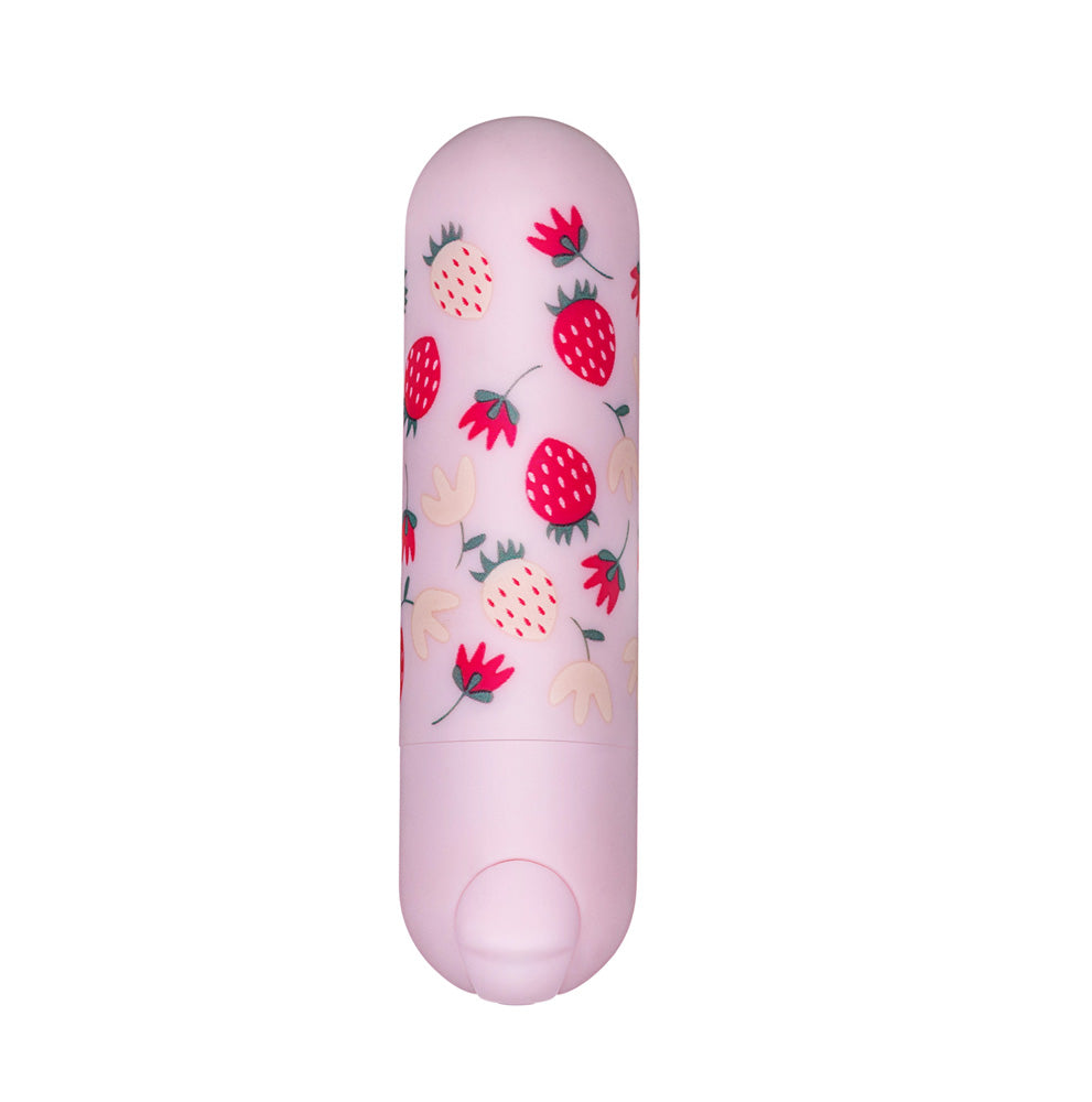 Bari Super Charged Mini Bullet in the Strawberry print
