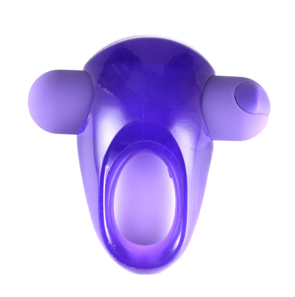 Casey purple vibrating cock ring with Jessi bullet