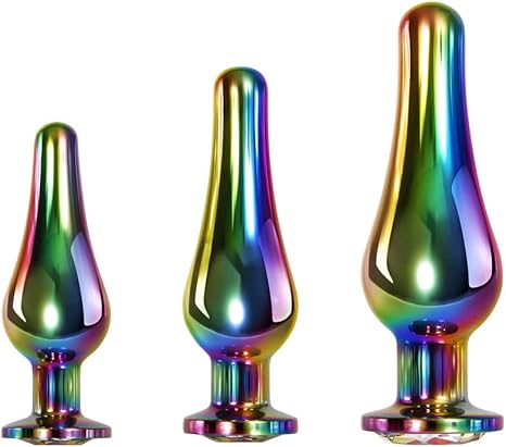 Evolved Rainbow Metal Anal Plug