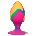 Cheeky Tie-Dye Silicone Anal Plug