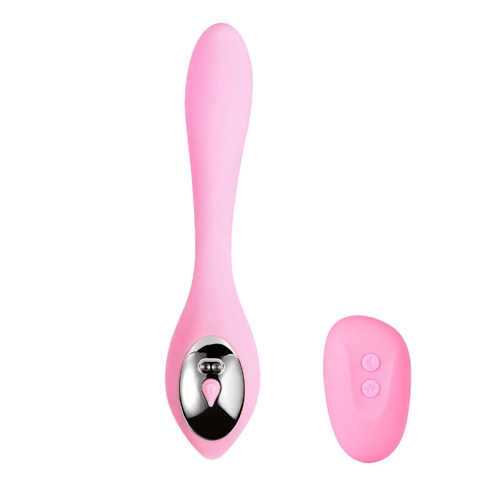 Harmonie pink bendable dual vibrator with remote control