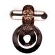 Jayden rose gold vibrating cock ring with Jessi bullet