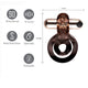 Jayden vibrating cock ring showing the dual loops