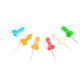 Cocktail Cock Suckers in all six assorted flavors, blue, orange, amber, red, cream and green, each individually wrapped
