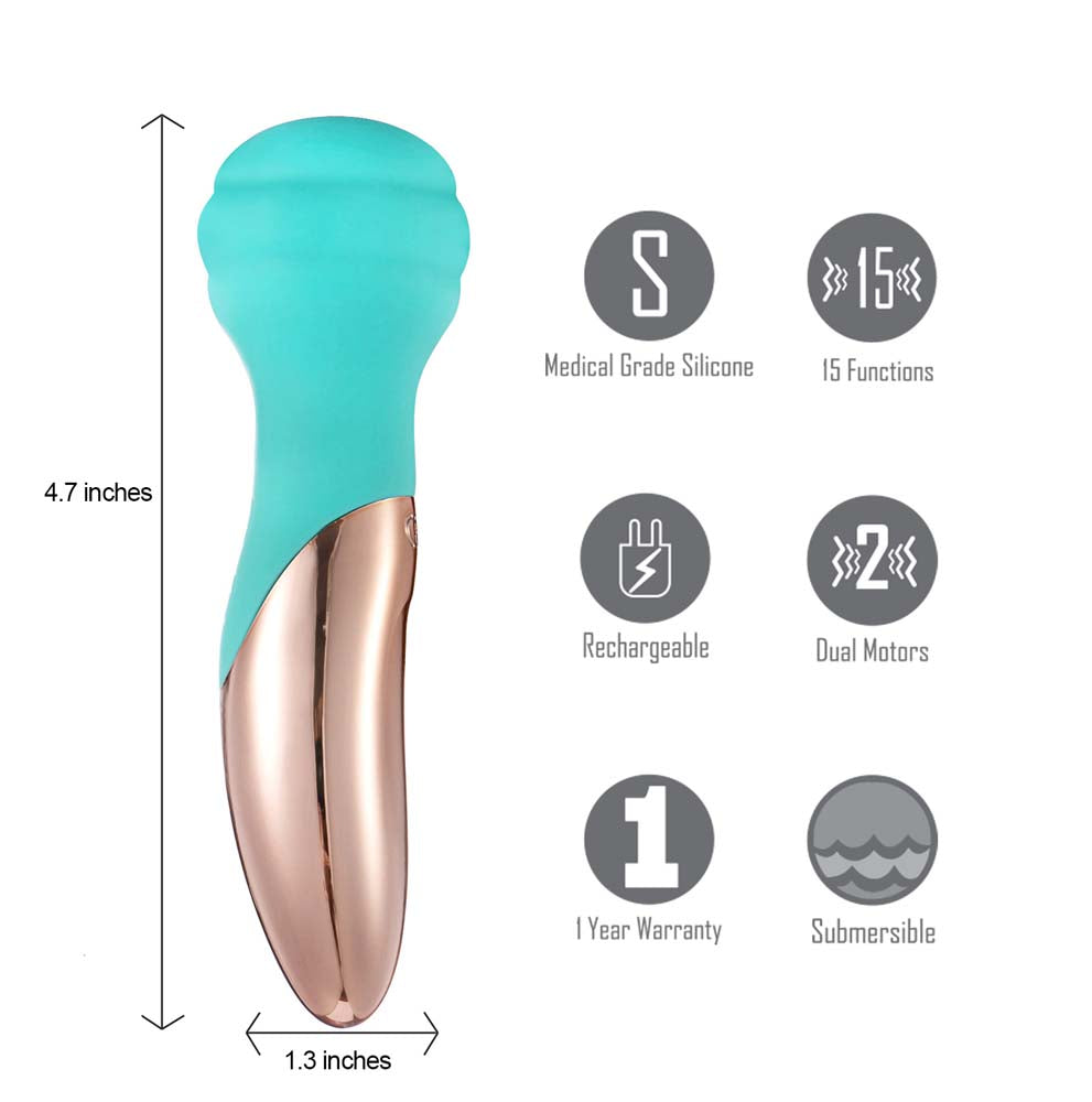 Kali mini massage wand showing both ends