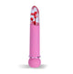 Flora pink flower bullet vibrator with clear acrylic tip