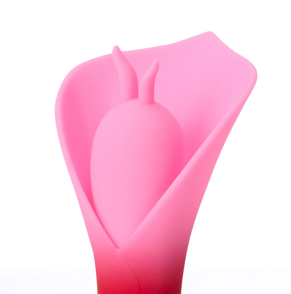 Mina flower vibrator showing the silicone petals