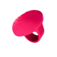 Ruby rechargeable vibrating silicone finger ring