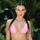 Candyland Crystal Teardrop Tri Top in Baby Pink, main view