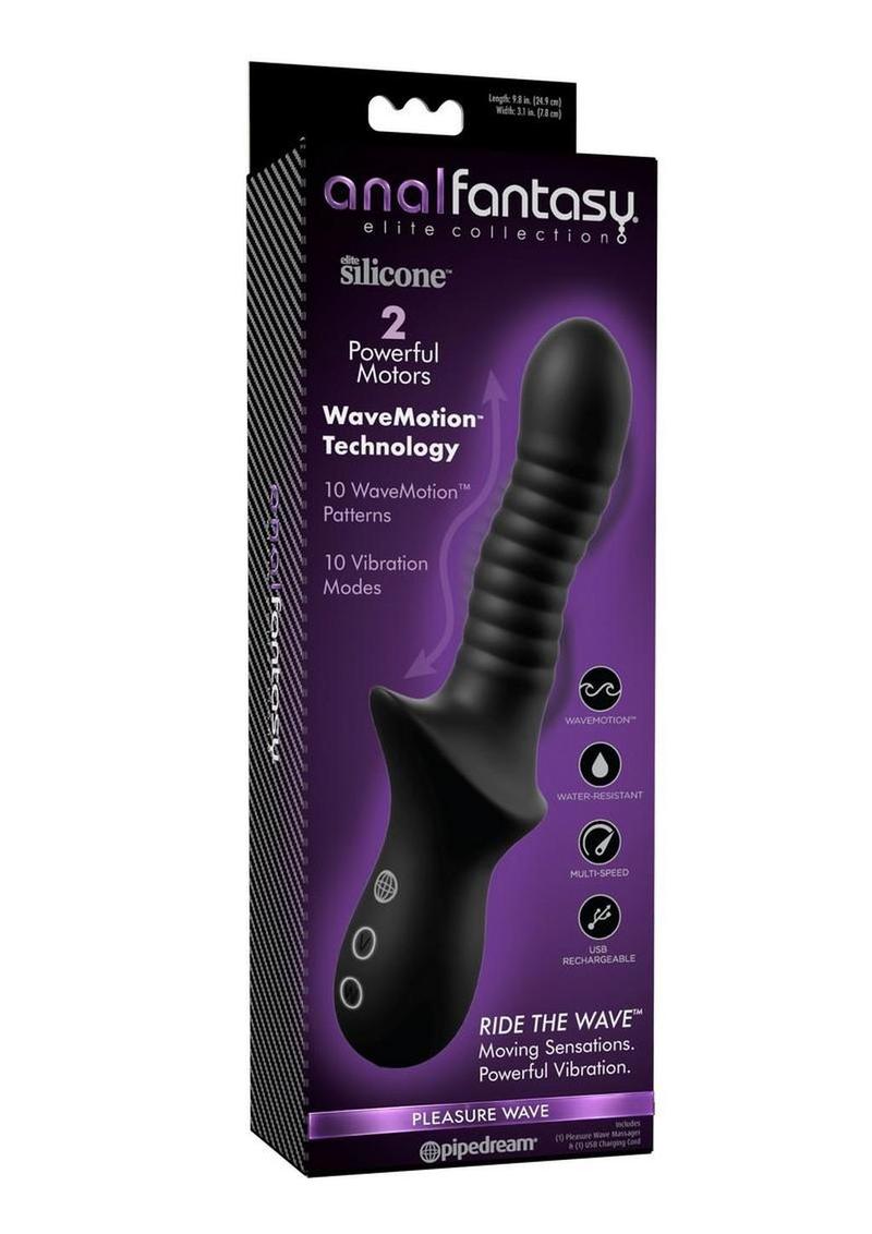 Black anal massager, retail box