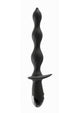 Ass-Sation Deep Dive Contoured Wand Rechargeable Silicone Anal Probe - Black
