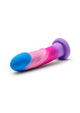 Avant Borealis Dreams Silicone Dildo in Multicolor, lying on its side