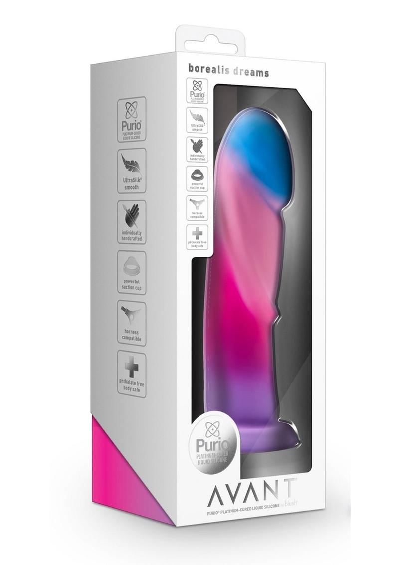 Avant Borealis Dreams Silicone Dildo, retail packaging