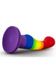 Avant Pride P1 Freedom Silicone Dildo in Rainbow, view of suction base