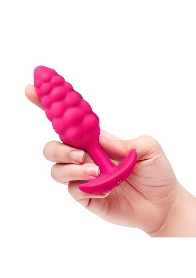 b-Vibe Bump Textured Silicone Vibrating Plug