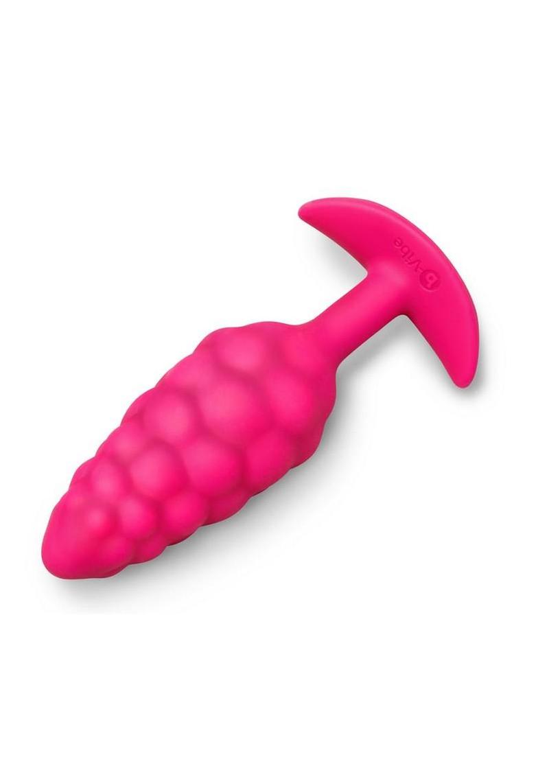 b-Vibe Bump Textured Silicone Vibrating Plug