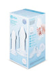 Clear glass anal dilator set, retail box