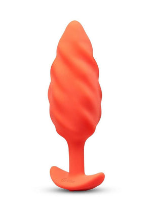 b-Vibe Swirl Textured Silicone Vibrating Plug