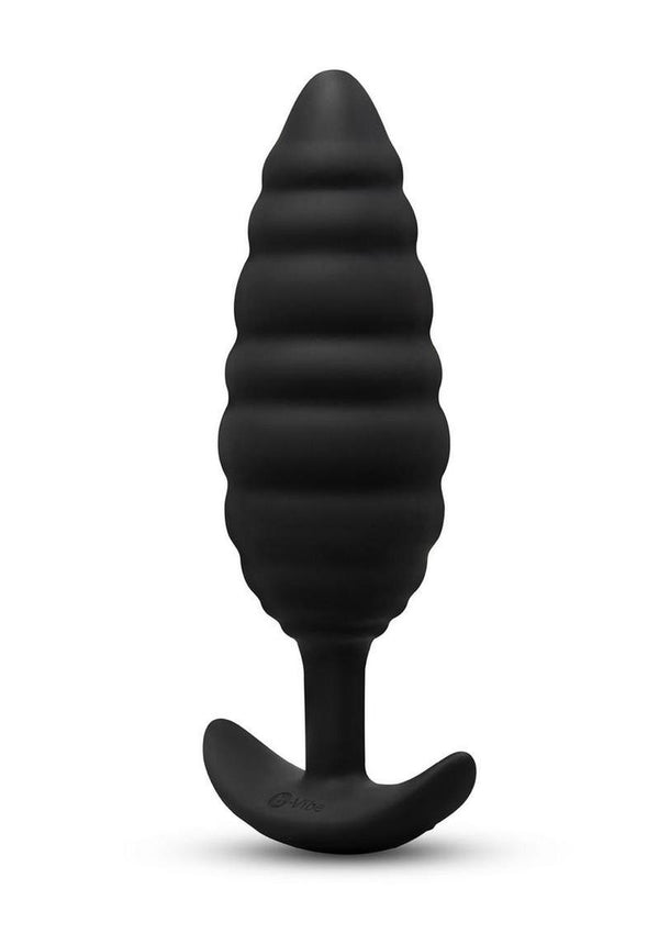 b-Vibe Twist Texture Silicone Vibrating Plug