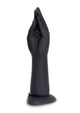 B-Vibe Vibrating Silicone Fisting Dildo - Chocolate