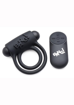 Bang! Silicone Cock Ring and Bullet
