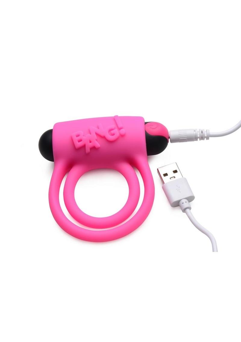 Bang! Silicone Cock Ring and Bullet