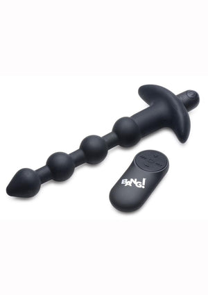 Bang! Vibrating Silicone Anal Beads with Remote Control