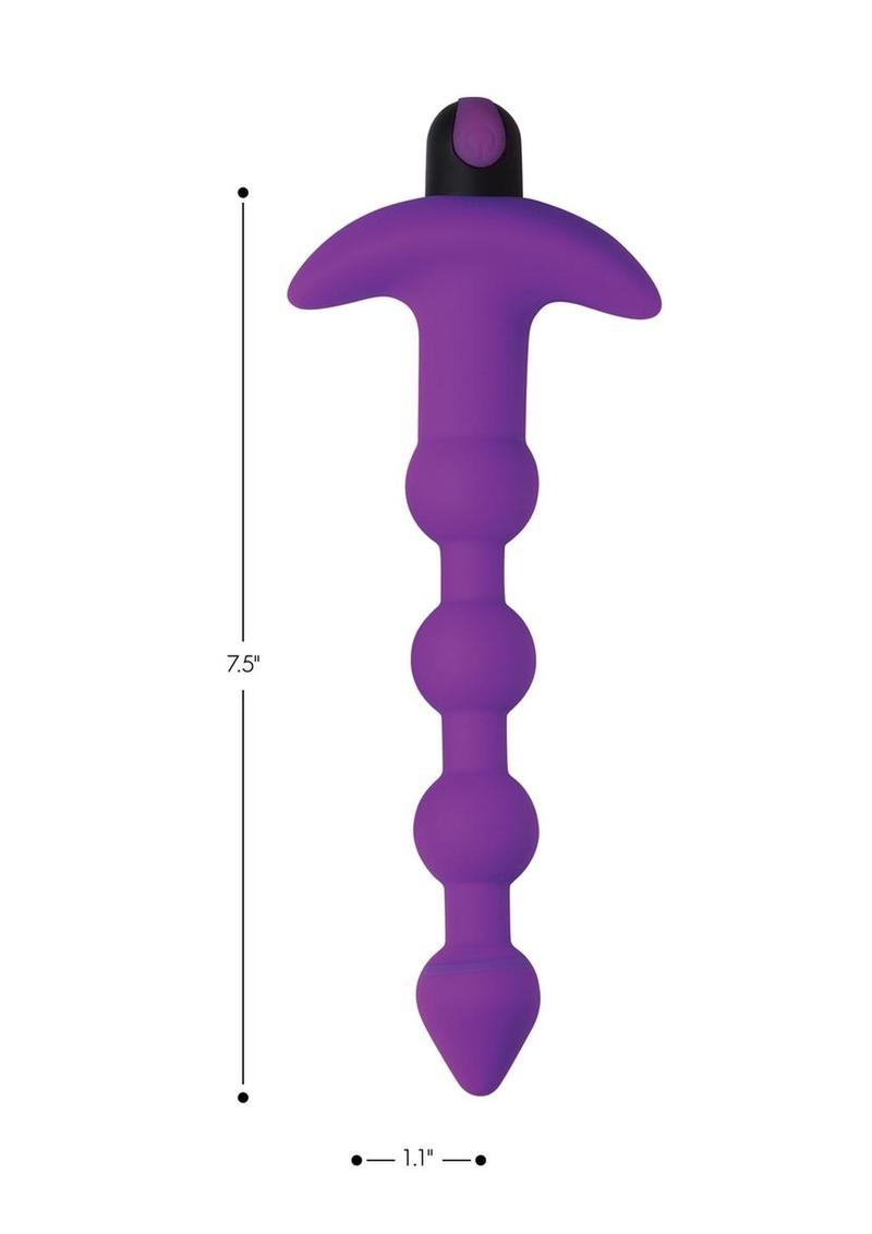 Bang! Vibrating Silicone Anal Beads with Remote Control