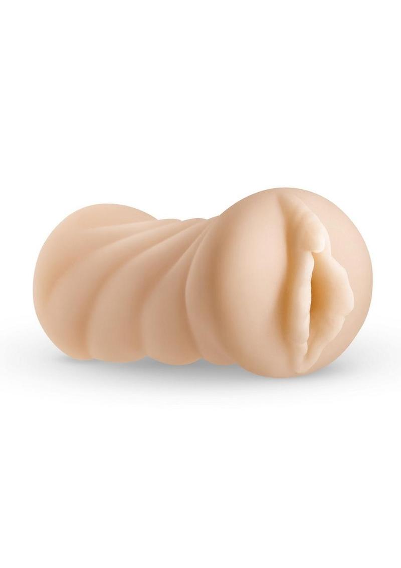 Barely Legal Bianca Closed End Pussy Stroker Masturbator – Vanilla, angled product shot