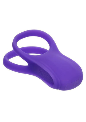 Basic Essentials Silicone Vibrating Dual Cock Ring