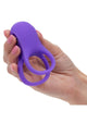 Basic Essentials Silicone Vibrating Dual Cock Ring