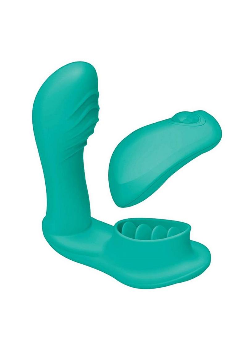 Blaze Remote Control Satisfier Silicone Dual Mini Vibrator